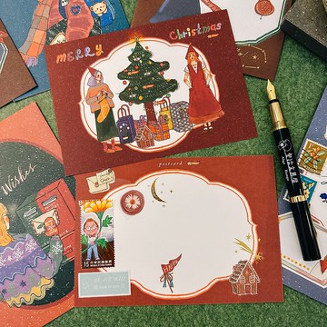 聖誕之夜 明信片 聖誕卡