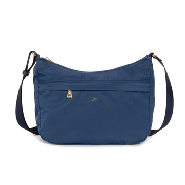 J II 側背包 柔光防潑水斜背包-午夜藍-7003-2