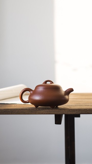 汉棠瓢 全手工制作 280cc 原矿30目粗砂朱泥 水色正宗润泽 泡养宜