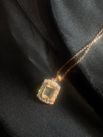 Citrine Necklace 鍍14k 玫瑰金 黃水晶  項鍊