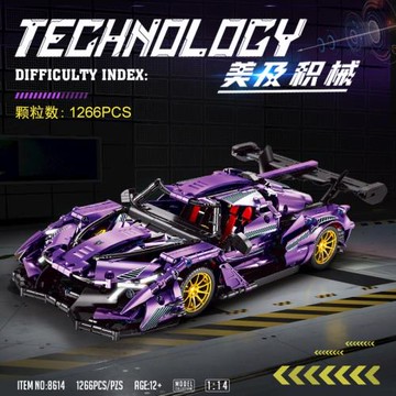 美及8614太陽神阿波羅跑車模型兼容樂高益智拼裝積木玩具兒童禮物