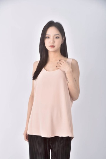 (S) laffine無袖淺粉色上衣