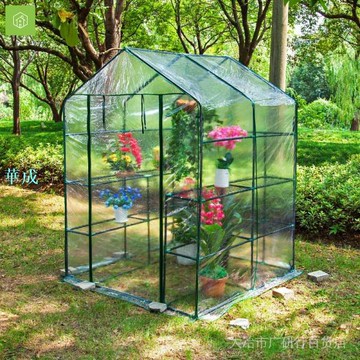 園藝工具  走入式植物暖房溫室保溫罩園藝防凍防雨保溼花棚暖棚花房花架