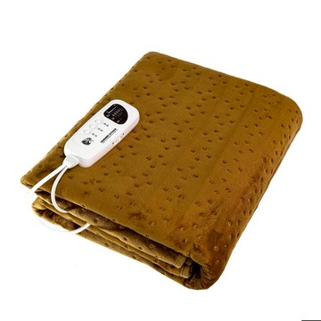 LOHACAMP 樂活不露 石墨烯溫控雙人電熱毯 分離式遙控器 100%聚酯纖維 可機洗