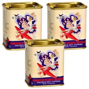 EL AVION 香料航家 天然煙燻辣味紅椒粉 復刻限量版  75g  3罐