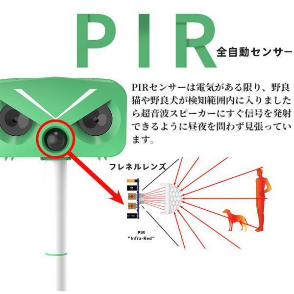 5個セット 猫よけ対策 猫撃退 ネコよけ 害獣撃退 超音波 ソーラー式 猫退治 USB充電 猫よけグッズ 鳥害対策 電池交換可能 音量調整