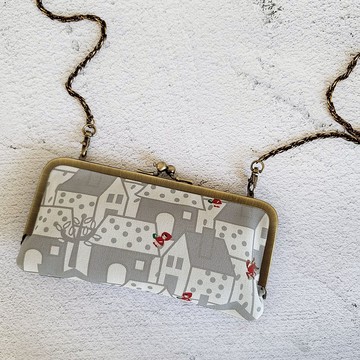 口金包/長夾/小包/側背包/斜背包 - 歐洲童話小屋 白