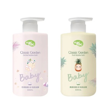 Nac Nac 保濕2合1泡泡浴露500ml(花萃|果漾)