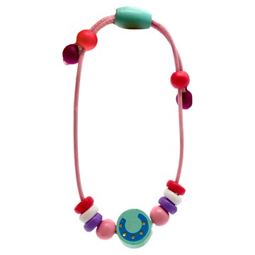 德德小品集 木製手環 色彩繽紛可愛風  1個  粉紅色