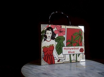 【老時光 OLD-TIME】早期克蘭詩化妝品珠寶收納提箱