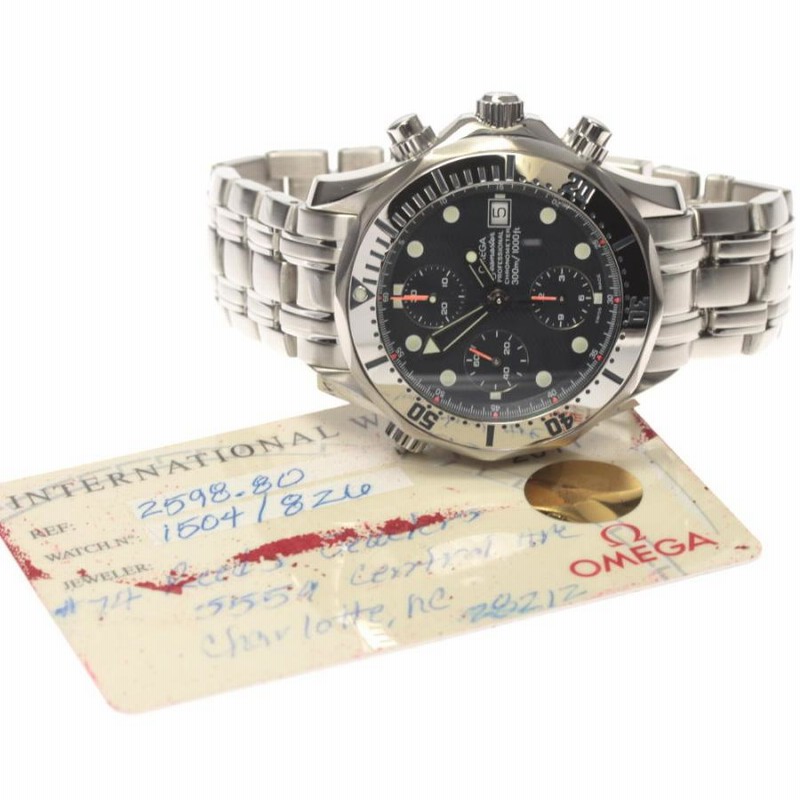 ☆良品 保付き【OMEGA】オメガ シーマスター300 クロノグラフ