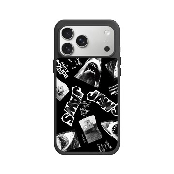 iPhone 17 Pro Max SolidX 黑 - Jaws - 大白鯊 - 黑白圖案