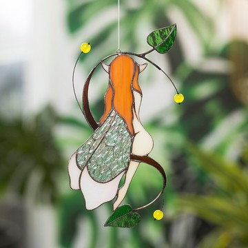 彩色玻璃精靈捕日者童話-異想天開的魔法窗飾