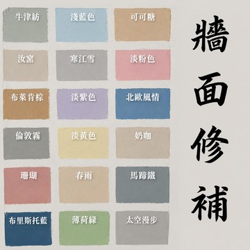 台灣出貨🔥  彩色牆面修補漆 牆面去污神器 修復平整填洞補坑膩子膏可調色補裂縫