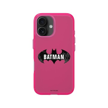 iPhone 16 Clear 粉漾桃 - Batman 蝙蝠俠 - Logo