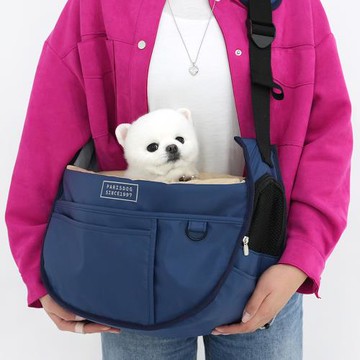 ParisDog 半月撞色寵物斜挎包 斜背包 M號