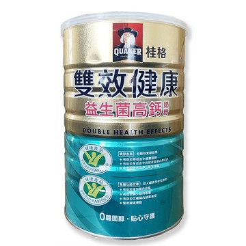 {桂格}雙效健康益生菌高鈣奶粉 (750g/1500g))*小柚子*