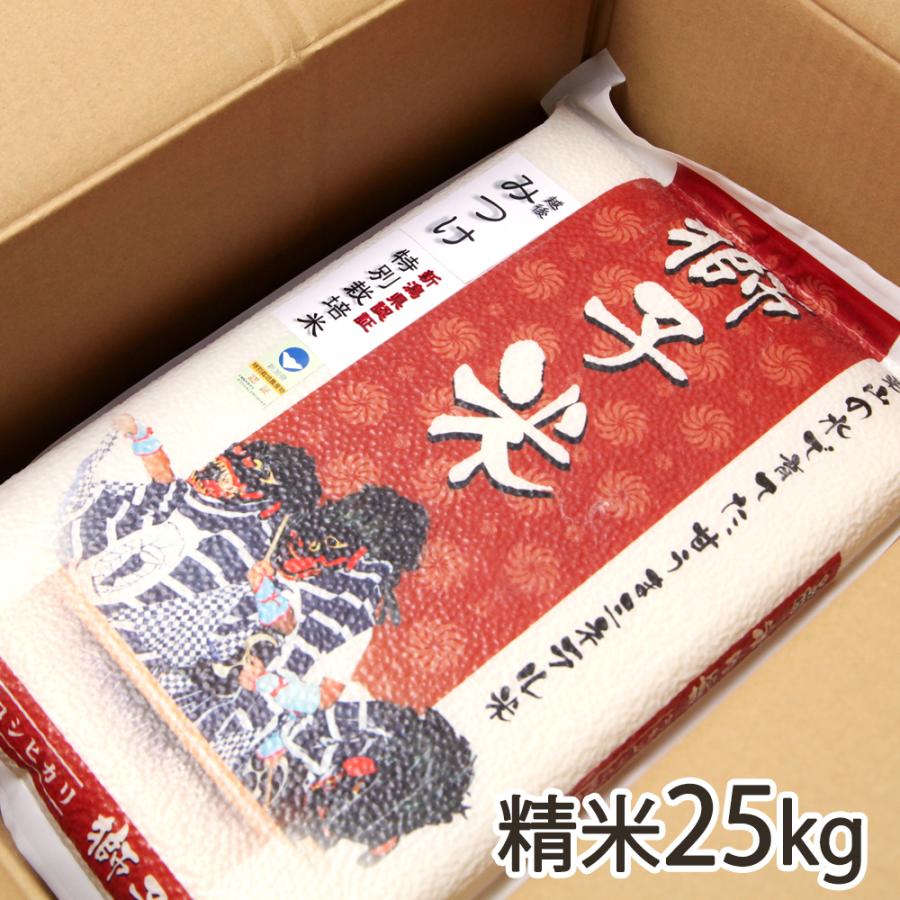 特別栽培米（減農薬・減化学肥料）新潟産コシヒカリ（従来品種）精米25kg（5kg×5・鷹の爪入り） ファーム小栗山 送料無料