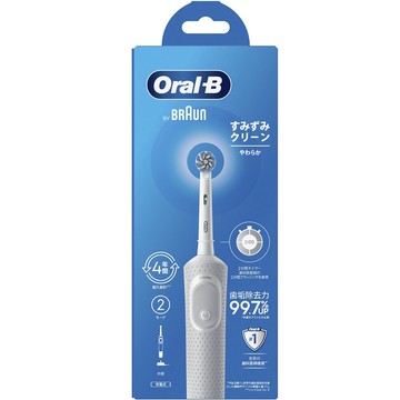 歐樂B D100活力亮潔電動牙刷-白色