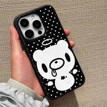 天使波點小熊iPhone蘋果17promax手機殼iPhone15果凍14小眾13新款16