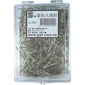 【文具通】文具通 NO.261 大頭針500支入 P2030009【APP滿額下單10%點數(單一帳號最高1500點)】8/31止