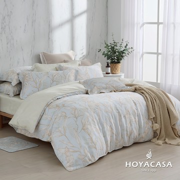 HOYACASA 晨曦 60支萊賽爾天絲抗菌兩用被床包四件組(雙人/加大/特大)