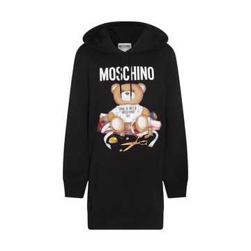 Moschino - Black Cotton Teddy Bear Dress