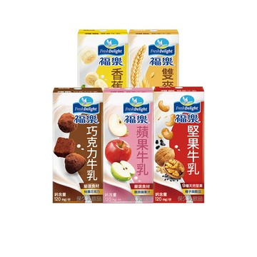 福樂 調味保久乳口味任選x2(200mlx24入)(高鈣低脂/巧克力/蘋果/香蕉/堅果/雙麥/咖啡歐蕾)