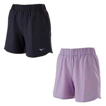 Mizuno 美津濃 短褲 女裝 路跑 黑/粉紫【運動世界】J2TBC26309/J2TBC26369