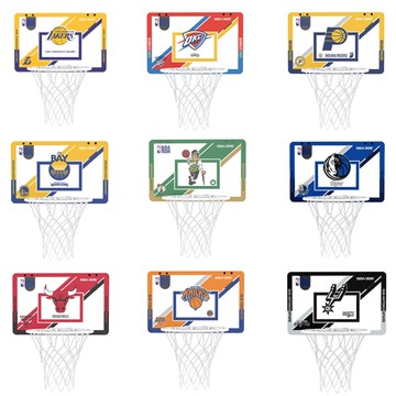 NBA 小籃框 附球 壁掛式 室內玩具 湖人 雷霆 溜馬 勇士 賽爾提克 獨行俠 公牛 尼克 馬刺 SBA305