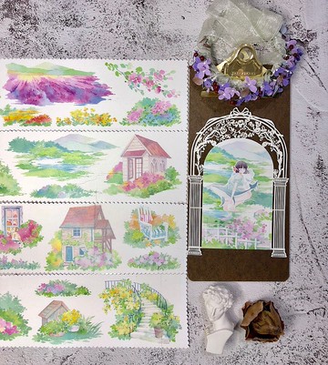 春野 風景造景 和紙膠帶 特殊油墨 台灣製 10米卷