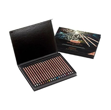 【DERWENT 德爾文】金屬色油性色鉛20色-(20週年紀念版) DW2305598【APP滿額下單10%點數(單一帳號最高5000點)】1/31止