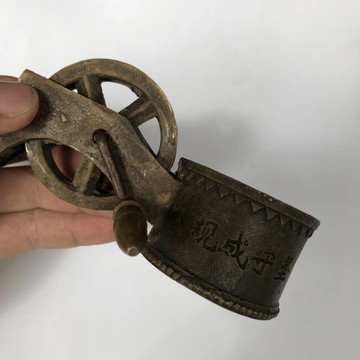 仿古純銅墨斗工藝品擺件黃銅墨守成規龍紋墨斗書房裝飾品擺件