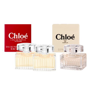 Chloe蔻依 同名女性淡香精5ml+玫瑰晨語淡香精5ml*2 小香 3入組