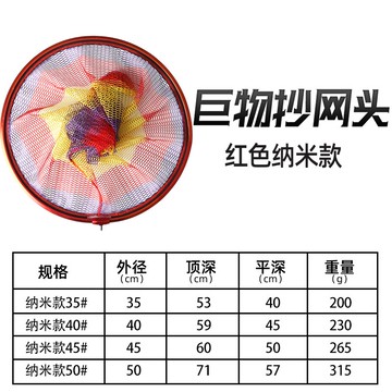 抄網 匠氏巨物抄網頭加厚鋁合金三角形青鱘魚大物網圈涂膠防掛加深網兜【MJ9840】