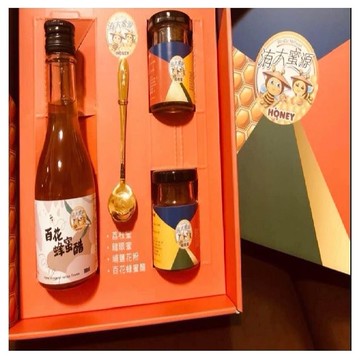 洧大蜜源(蕭崧洧)~100%蜂蜜中秋禮盒組(醋蜜3入禮盒組)