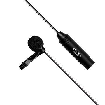COMICA V02O XLR 48V 幻象電源全指向領夾式有線麥克風-4.5m