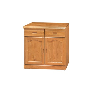 Boden-羅根2.7尺收納餐櫃/碗盤櫃/二抽二門置物矮櫃-81x45x84cm
