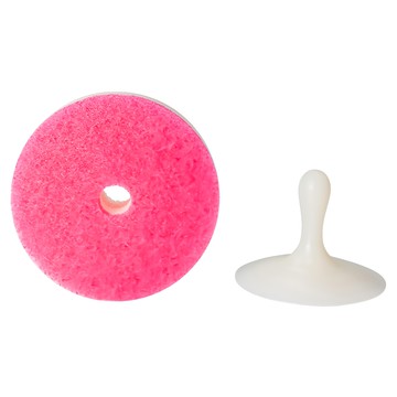 marna 便利附吸盤海綿 桃粉  1個