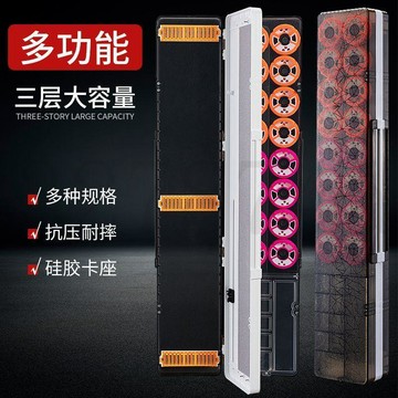 臺灣出貨三層多功能浮漂盒大容量子線盒主線魚漂盒套裝全套三合一魚具用品