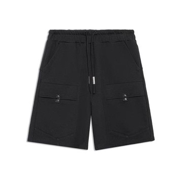 李寧22春夏潮流音樂節李寧x成龍功夫系列男子寬松短衛褲AKSS065