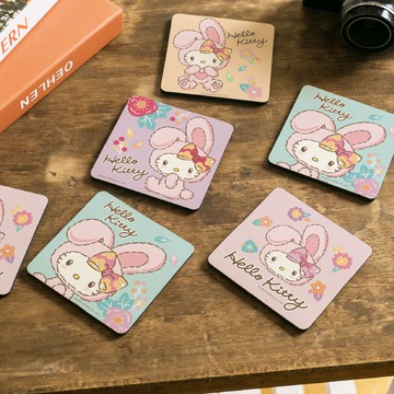sanrio三麗鷗 kitty兔年系列 珪藻土軟式吸水杯墊 柔軟 吸水墊10x105icoco