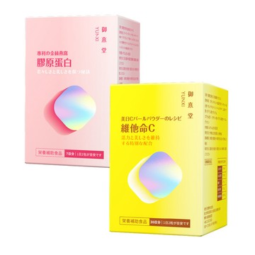 青春光采組｜專利金絲燕窩珍珠彈力膠原蛋白(14包)+美日C 珍珠美妍維他命C(60顆)