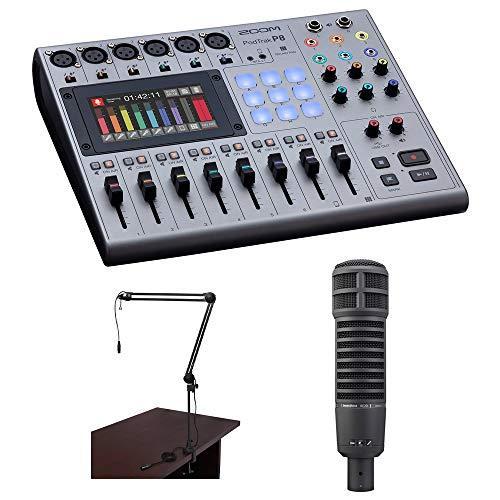 Zoom PodTrak P8 Portable Multitrack Podcast Recorder Bundle with Electro-Vo 並行輸入品