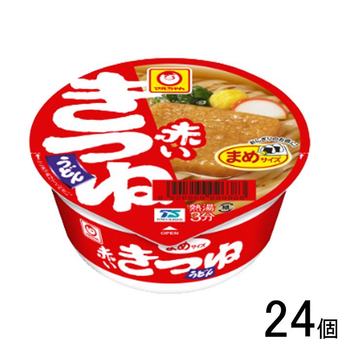 東洋水産 マルちゃん 赤いまめきつねうどん 西 41g×12個入×2ケース：合計24個 ／食品