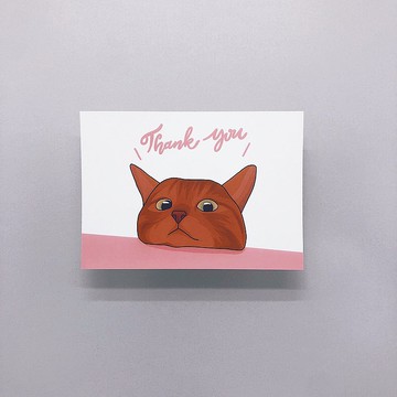 鏟屎官-Thank you∣明信片