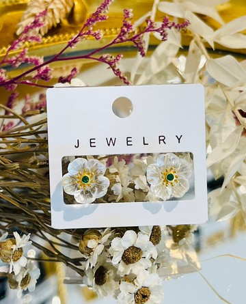 天然白水晶立體雕花梅花純銀鑿金單針淨化磁場水晶之王