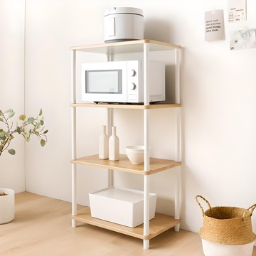 GAGURECIPE 收納櫃  橡木白  60 x 40 x 115cm  4層