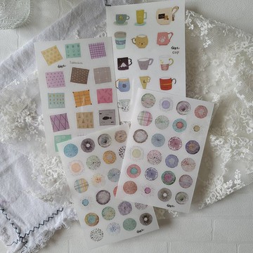 轉印貼紙【cup tablecloth   泡泡4  兩款】