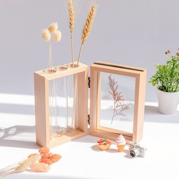 【試管花器相框組】不含花 試管木架 相框架 聖誕禮物